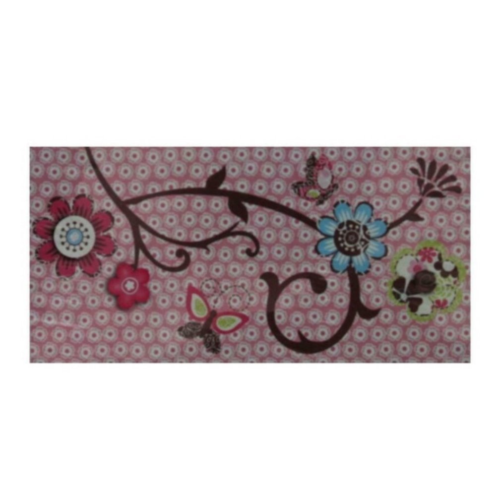 COCALO TAFFY CANVAS WALL ART WITH 3 D FLOWERS